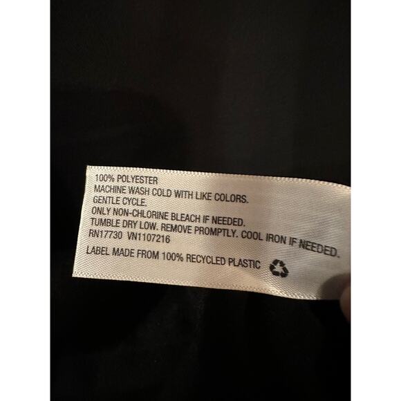 Pure Energy Black Core Career Blouse 3X Plus Size Long Sleeve Relaxed Fit Work - Picture 6 of 6